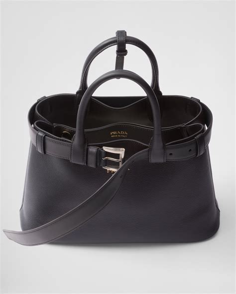 prada buckle medium leather handbag with belt|Presenting the Prada Buckle Bag .